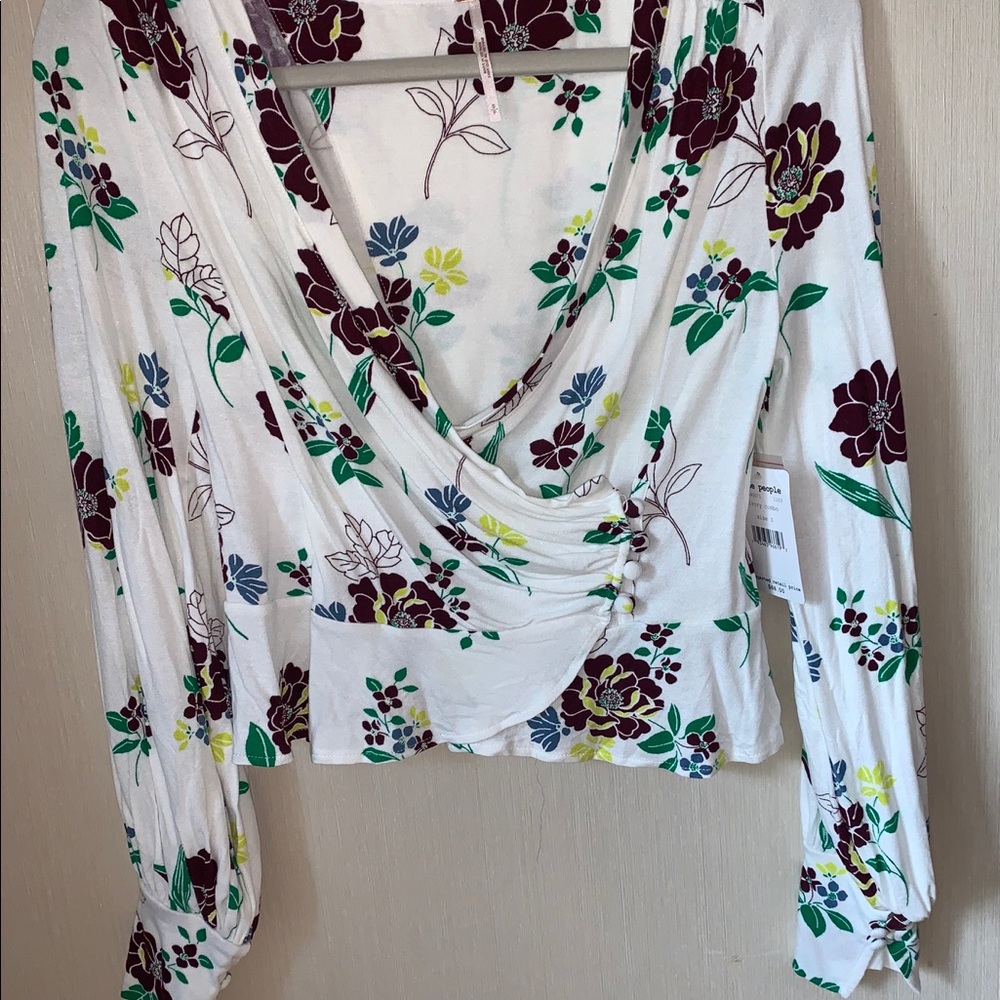 Free People Saturday Night Top in Ivory - Picture 2 of 6